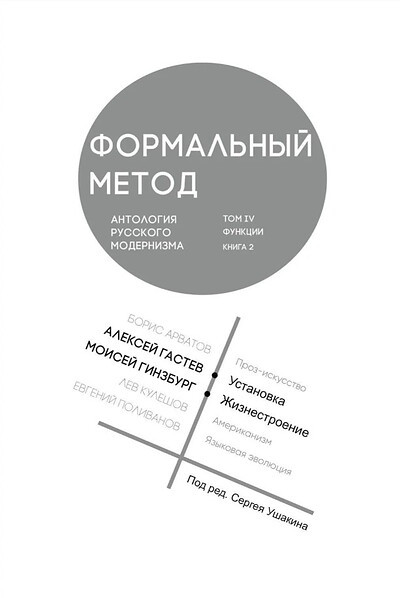 Formal'nyj metod. Antologija russkogo modernizma (sost. S. Ushakin). Tom 4. Kn. 2. Funktsii