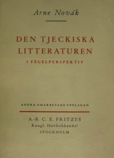 Novák A. Den tjeckiska litteraturen i fågelperspektiv