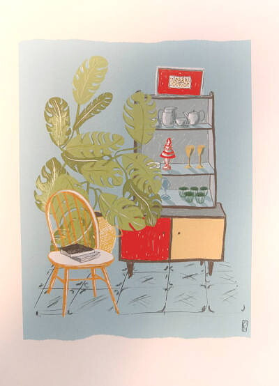 Chair and cupboard (A5 poster)